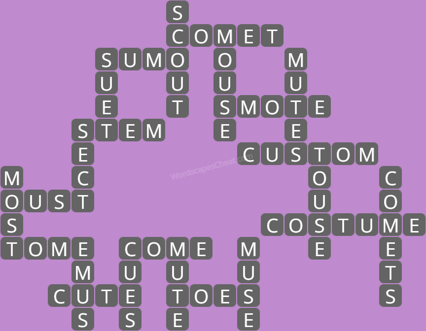 Wordscapes daily puzzle October 24 answers