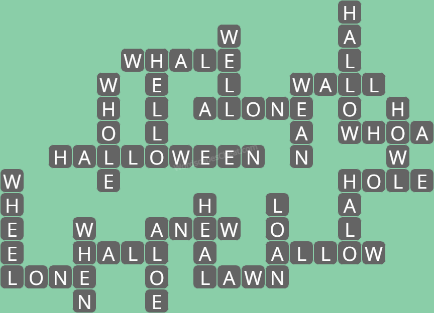 Wordscapes daily puzzle October 31 answers