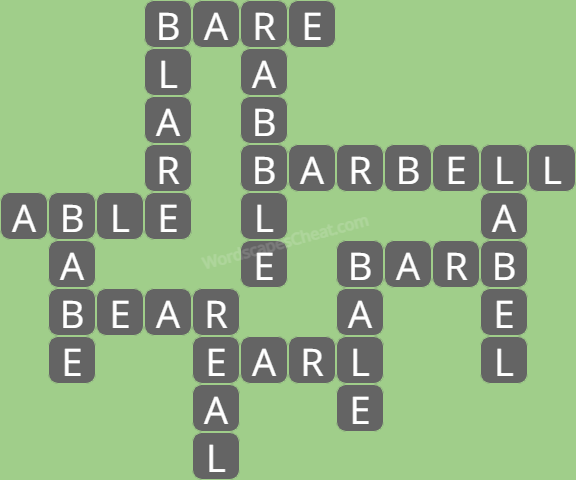 Wordscapes level 1244 answers