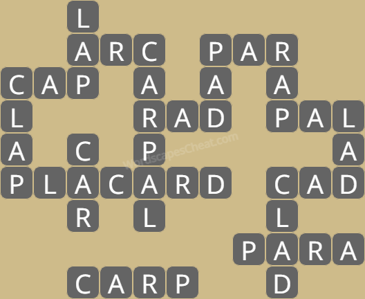Wordscapes level 1322 answers