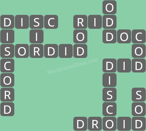 Wordscapes level 1655 answers