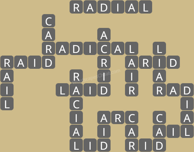Wordscapes level 3192 answers