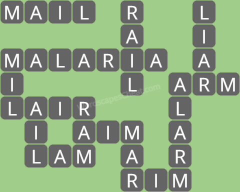Wordscapes level 3834 answers