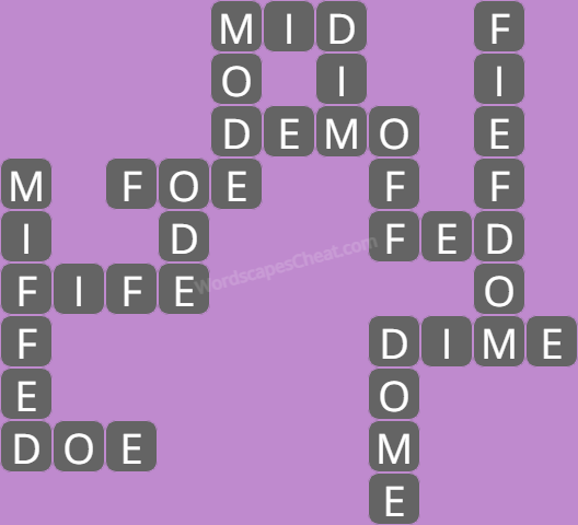 Wordscapes level 3958 answers