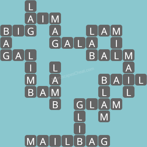 Wordscapes level 4096 answers