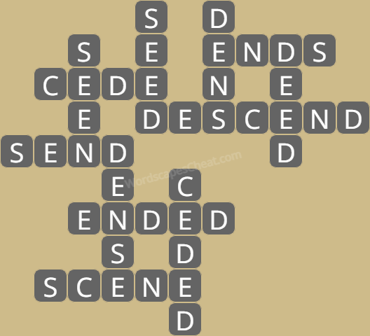 Wordscapes level 4342 answers