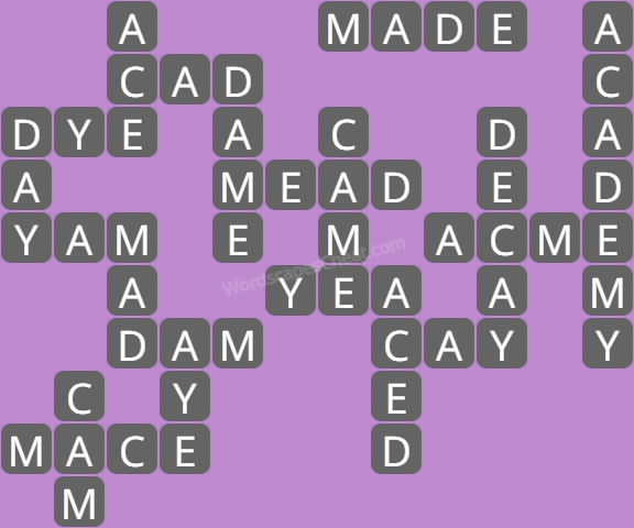 Wordscapes level 4568 answers