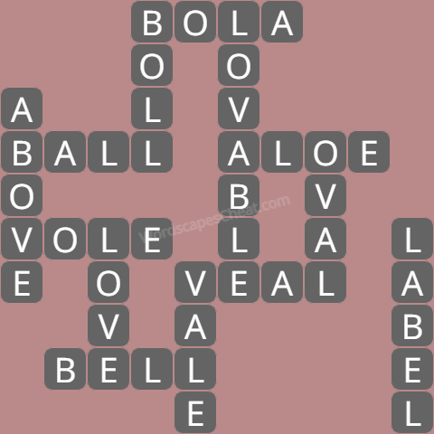 Wordscapes level 4740 answers