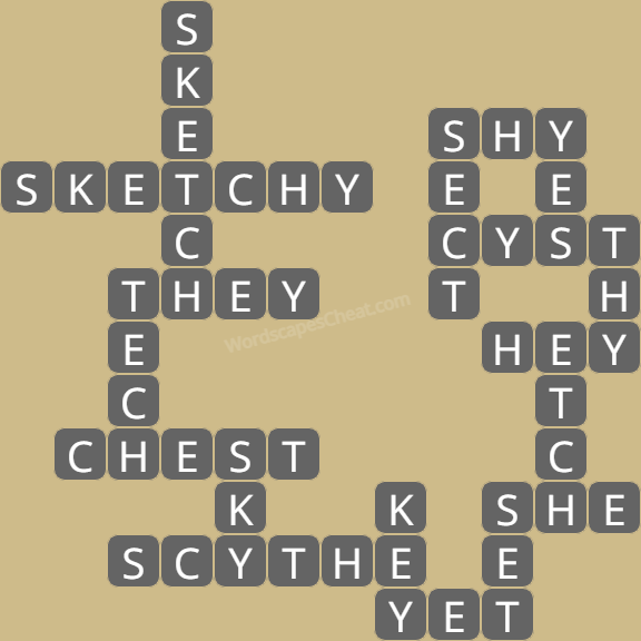 Wordscapes level 4832 answers