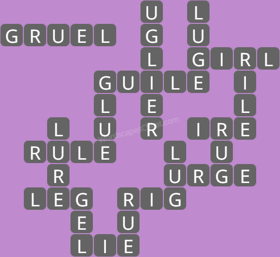 Wordscapes level 4988 answers