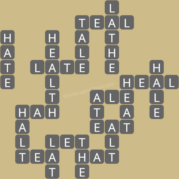 Wordscapes level 5432 answers