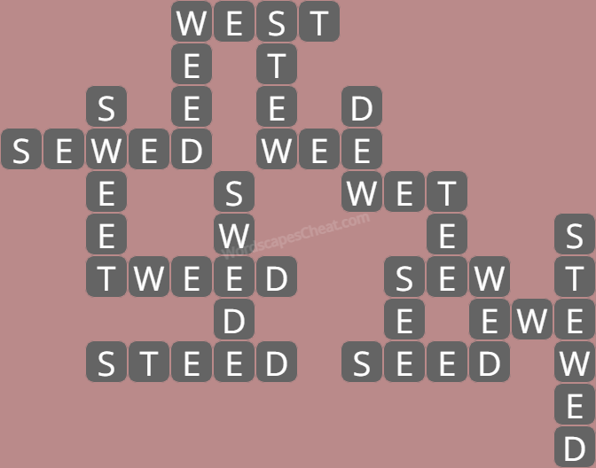 Wordscapes level 5440 answers