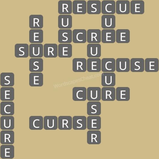 Wordscapes level 5492 answers