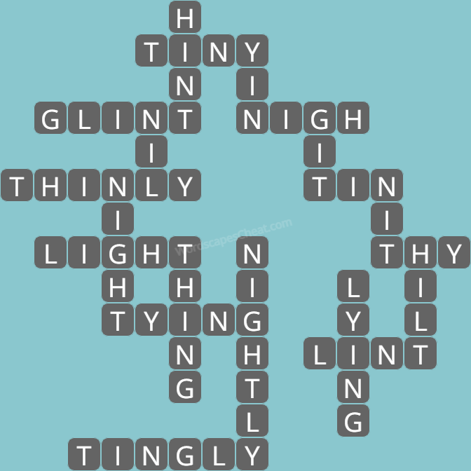 Wordscapes level 5496 answers