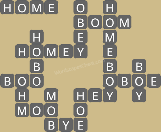 Wordscapes level 5542 answers