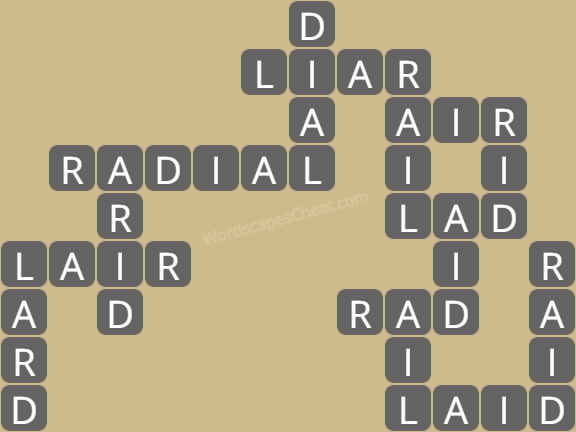 Wordscapes level 5822 answers