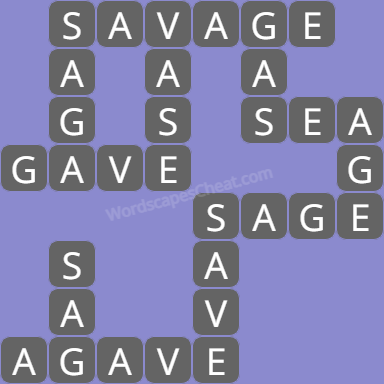 Wordscapes level 597 answers