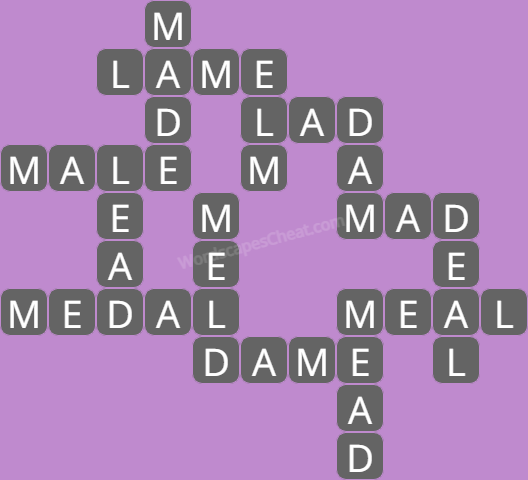 Wordscapes level 78 answers