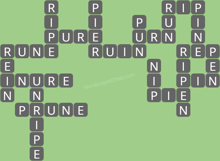 Wordscapes level 6234 answers