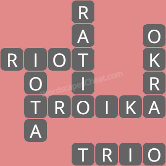 Wordscapes Level 6241 Answers - Bright 1, Master