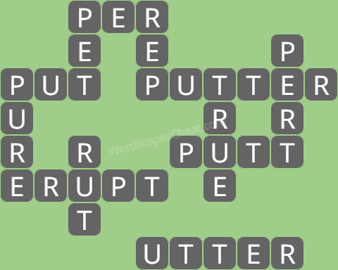 Wordscapes level 6444 answers