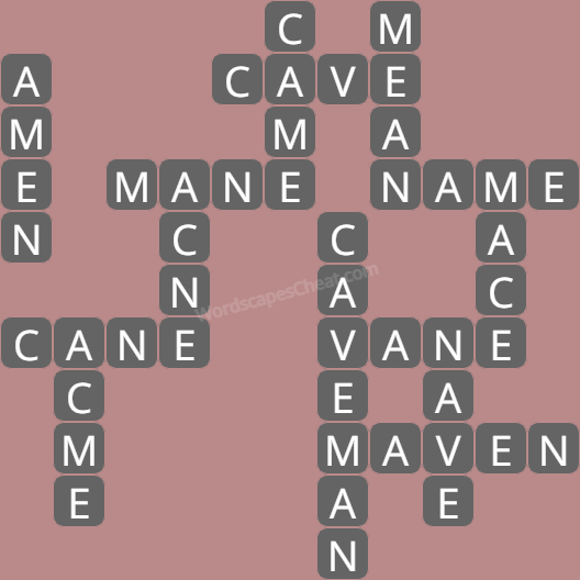 Wordscapes level 6490 answers