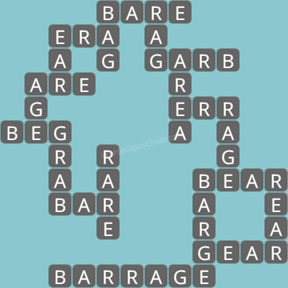 Wordscapes level 6496 answers