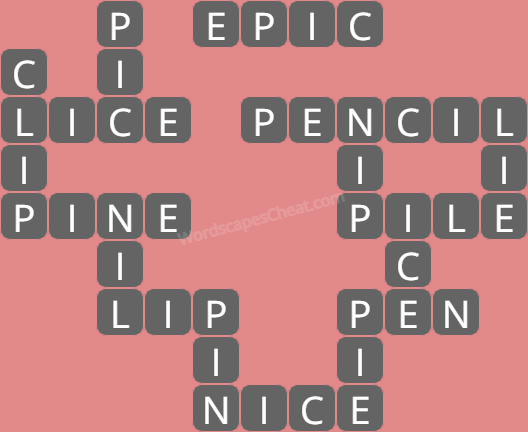 Wordscapes level 7081 answers