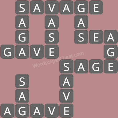 Wordscapes level 7210 answers