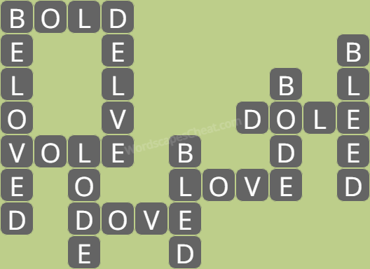 Wordscapes level 7263 answers