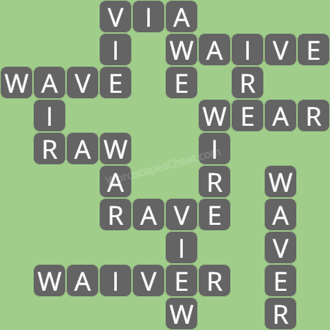 Wordscapes level 7264 answers