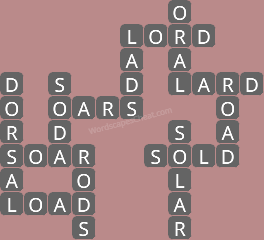 Wordscapes level 7280 answers