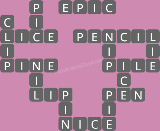 Wordscapes level 7339 answers