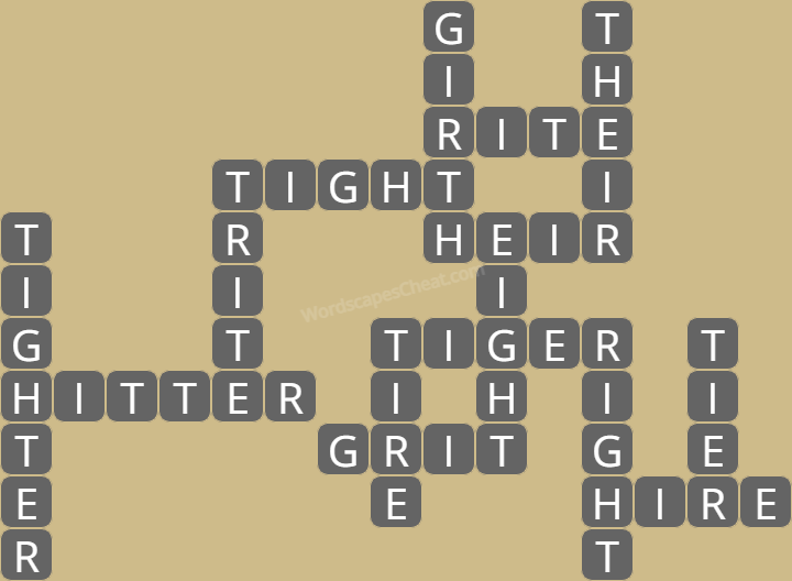 Wordscapes level 7352 answers