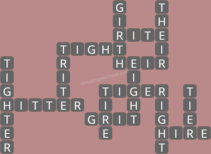Wordscapes level 7610 answers