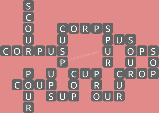 Wordscapes level 7611 answers
