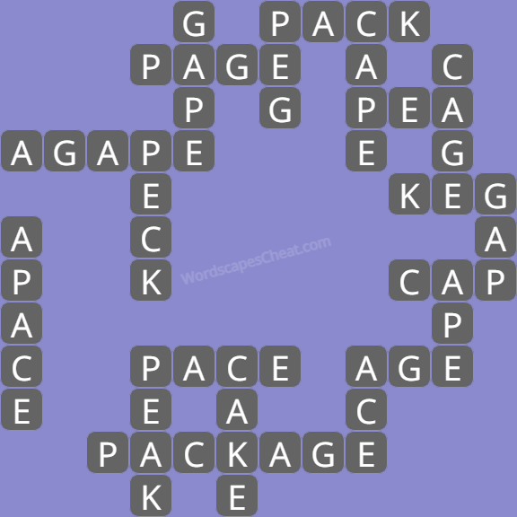 Wordscapes level 7687 answers