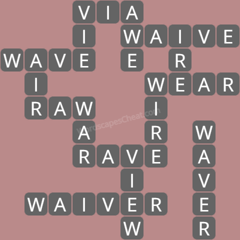 Wordscapes level 7780 answers