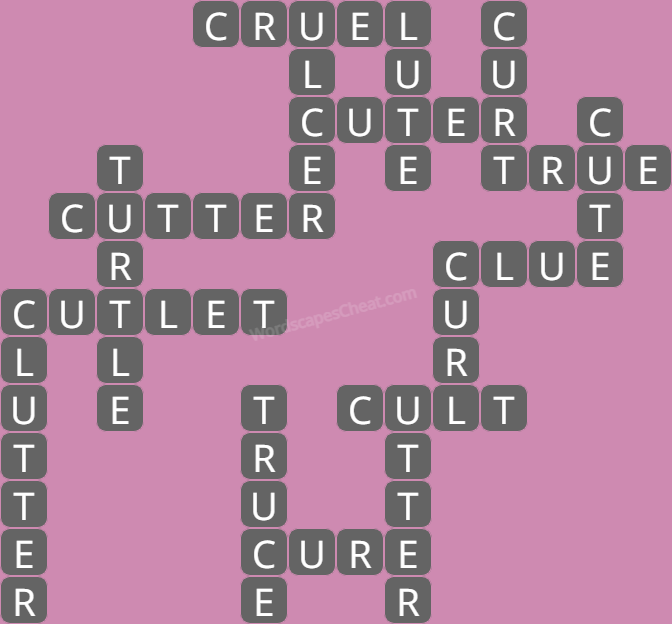 Wordscapes level 8399 answers