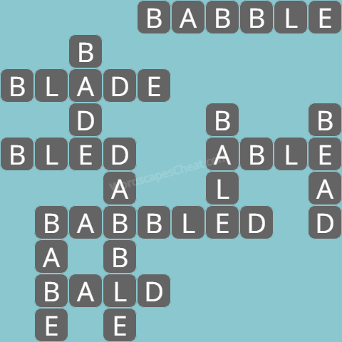 Wordscapes level 8486 answers