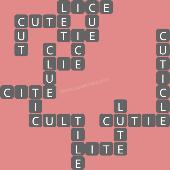 Wordscapes level 8581 answers