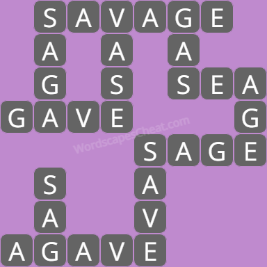 Wordscapes level 9598 answers